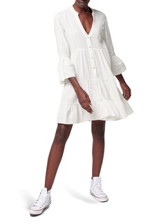 Faherty Kasey Organic Cotton Tiered Dress in White at Nordstrom Rack