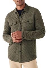 Faherty Men's Epic Quilted Fleece Jacket, Small, Gray