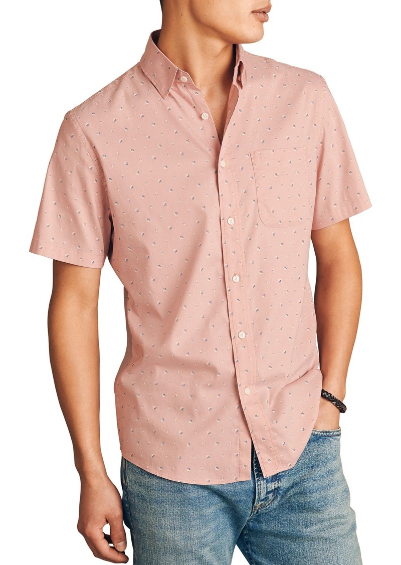 Faherty Men's Movement™ Short Sleeve Shirt, Large, Prairie Floral | Father's Day Gift Idea