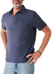 Faherty Men's Sunwashed Pocket T-Shirt, Large, Blue