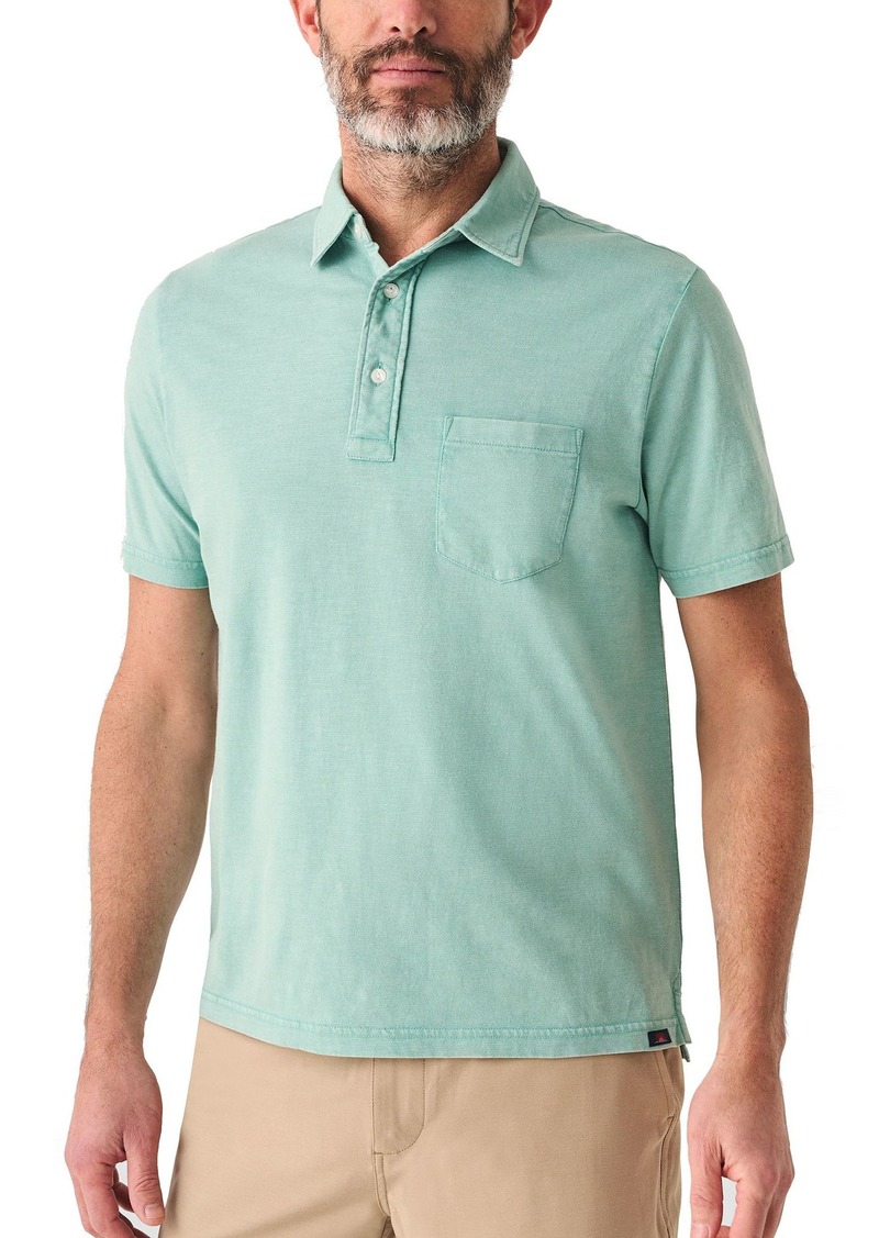Faherty Men's Sunwashed Pocket T-Shirt, Medium, Blue | Father's Day Gift Idea