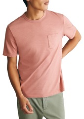 Faherty Men's Sunwashed Pocket T-Shirt, Small, White