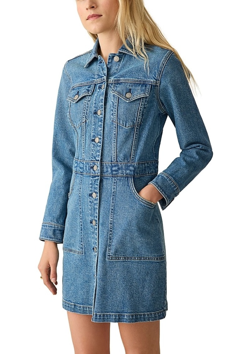 Faherty Michelle Denim Shirt Dress