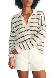 Faherty Miramar Linen & Organic Cotton Polo Sweater
