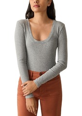 Faherty Pacific Pointelle Scoop Neck Top