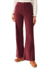 Faherty Patch Pocket Flare Leg Stretch Corduroy Pants in Maroon Banner at Nordstrom Rack