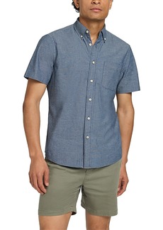 Faherty Playa Regular Fit Button Down Stretch Short Sleeve Shirt