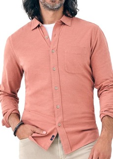 Faherty Seasons Knit Button-Up Shirt