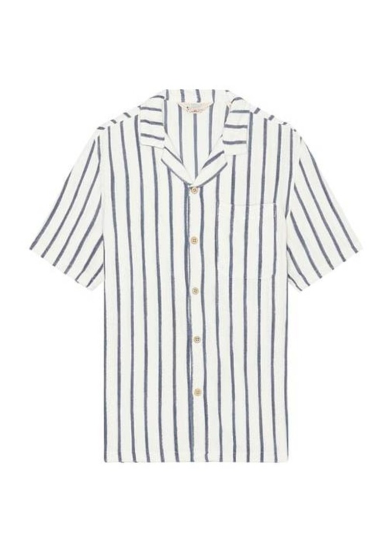 Faherty Short Sleeve Cabana Towel Terry Shirt