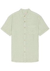 Faherty Short Sleeve Linen Laguna Shirt