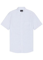 Faherty Short Sleeve Supima Oxford Shirt