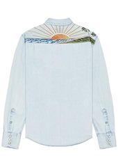 Faherty Sun & Waves Embroidered Shirt