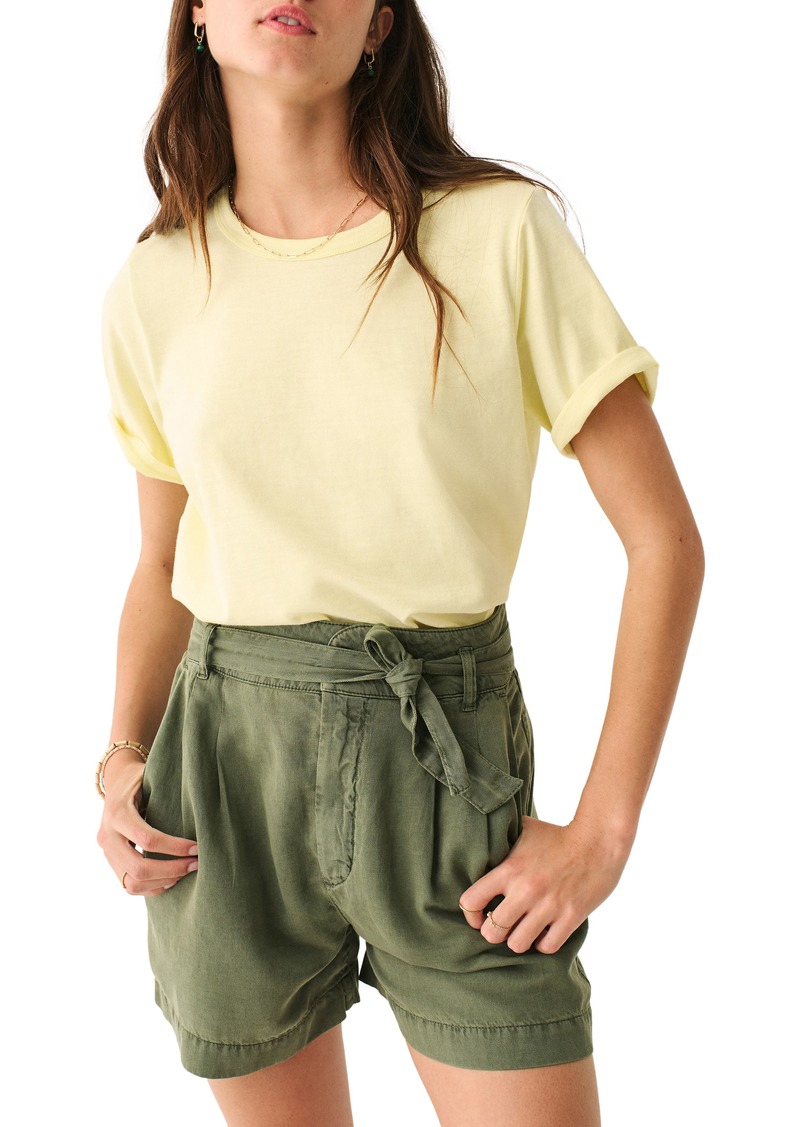 Faherty Sunwashed Organic Cotton T-Shirt in Young Wheat at Nordstrom Rack
