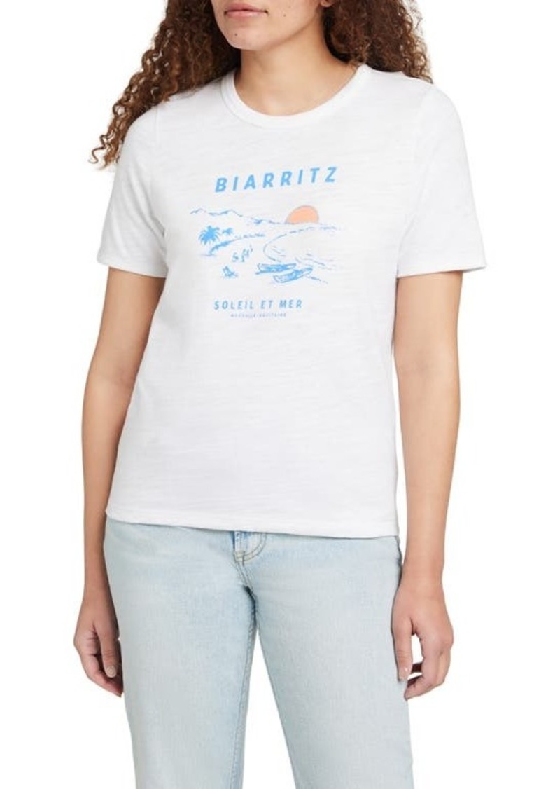 Faherty Sunwashed Slub Organic Cotton Graphic T-Shirt