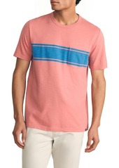 Faherty Surf Stripe Sunwashed T-Shirt