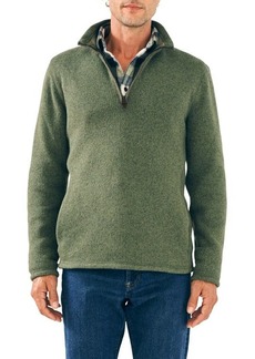 Faherty Sweater Fleece Quarter Zip Top