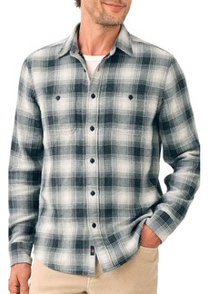 Faherty The Malibu Plaid Organic Cotton Double Cloth Button-Up Shirt