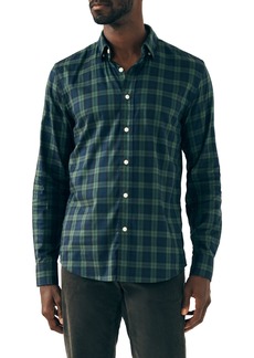 Faherty The Movement Plaid Button-Up Shirt in Blackwatch Plaid at Nordstrom Rack