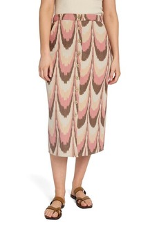 Faherty Whitley Print Front Button Skirt