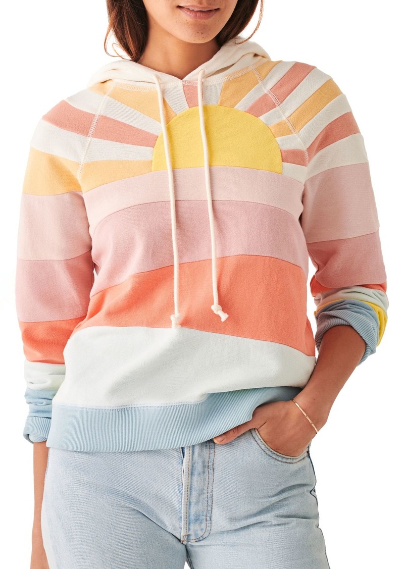 Faherty Women's Soleil Hoodie, Small, Sundaze