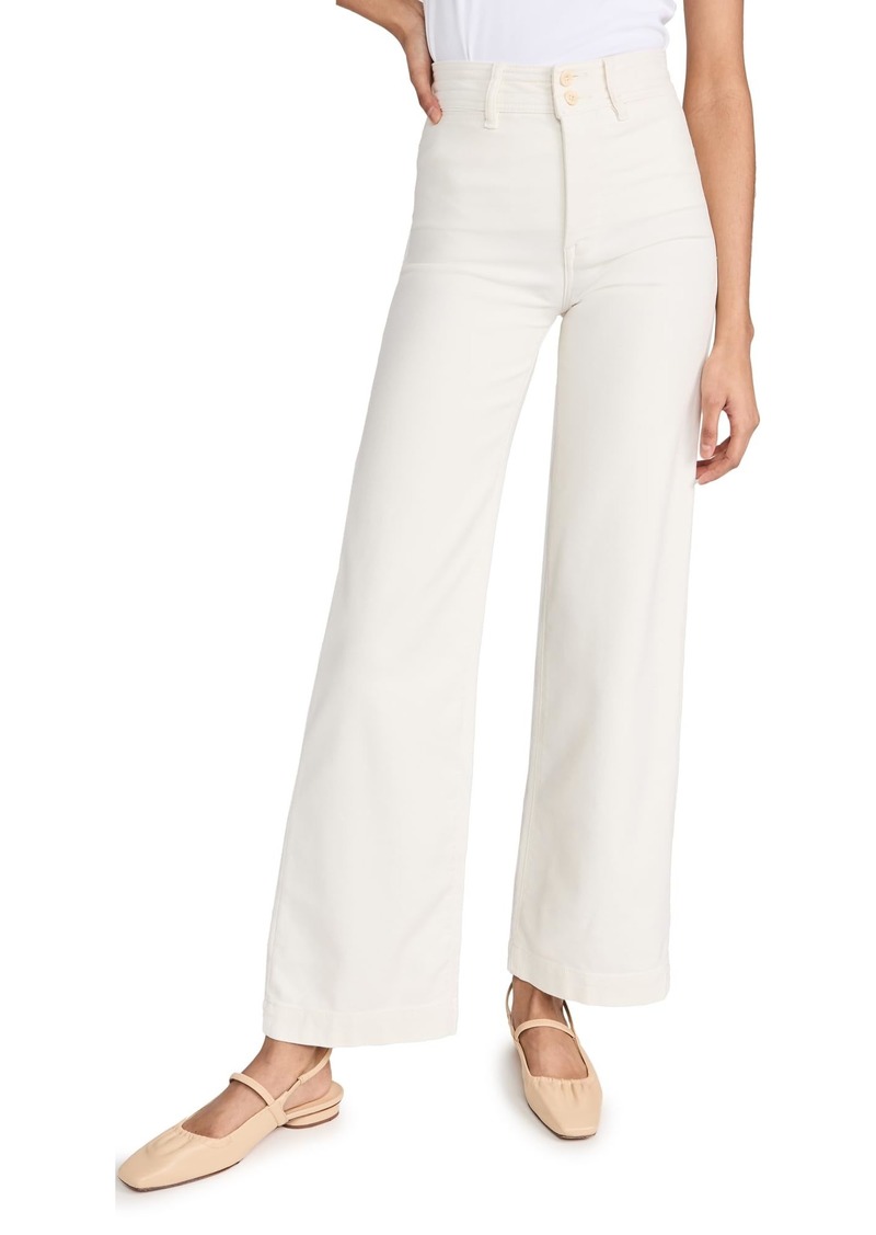 Faherty Women's Stretch Terry Harbor Pants  Off White 26