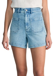 Faherty Women's Stretch Terry Patch Pocket Short, Size 24, Blue
