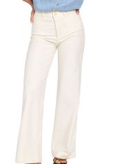 Faherty Women's Stretch Wide Leg Pants, Size 24, White