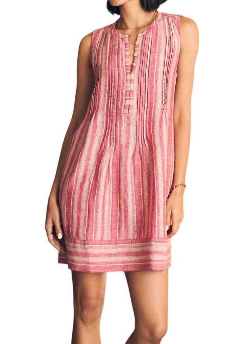 Faherty Isha Mini Dress In Granita Stripe