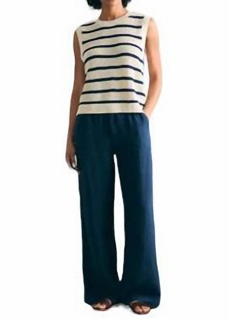 Faherty Miramar Tank Top In Montauk Stripe