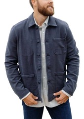 Faherty Stretch Terry Chore Jacket In Navy