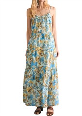 Faherty Sun Chaser Maxi Dress In Paradise Blossom