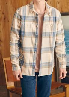 Faherty The Surf Flannel Shirt In Spring Evening