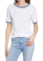 Faherty Rincon Ringer T-Shirt in White at Nordstrom