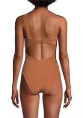 Faithfull the Brand Aurea One-Shoulder One-Piece Swimsuit