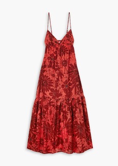 Faithfull The Brand - Anisha floral-print cotton-voile maxi dress - Red - UK 14