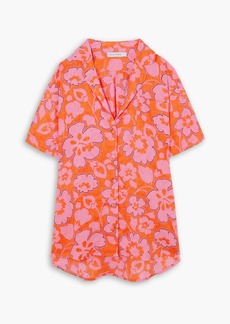 Faithfull The Brand - Charlita floral-print linen shirt - Pink - UK 8