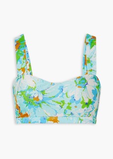 Faithfull The Brand - Provence floral-print bikini top - Blue - UK 6