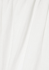 Faithfull The Brand - Tayari cutout shirred linen midi dress - White - UK 16