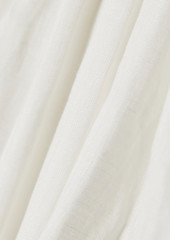 Faithfull The Brand - Zeta cutout linen midi dress - White - UK 16