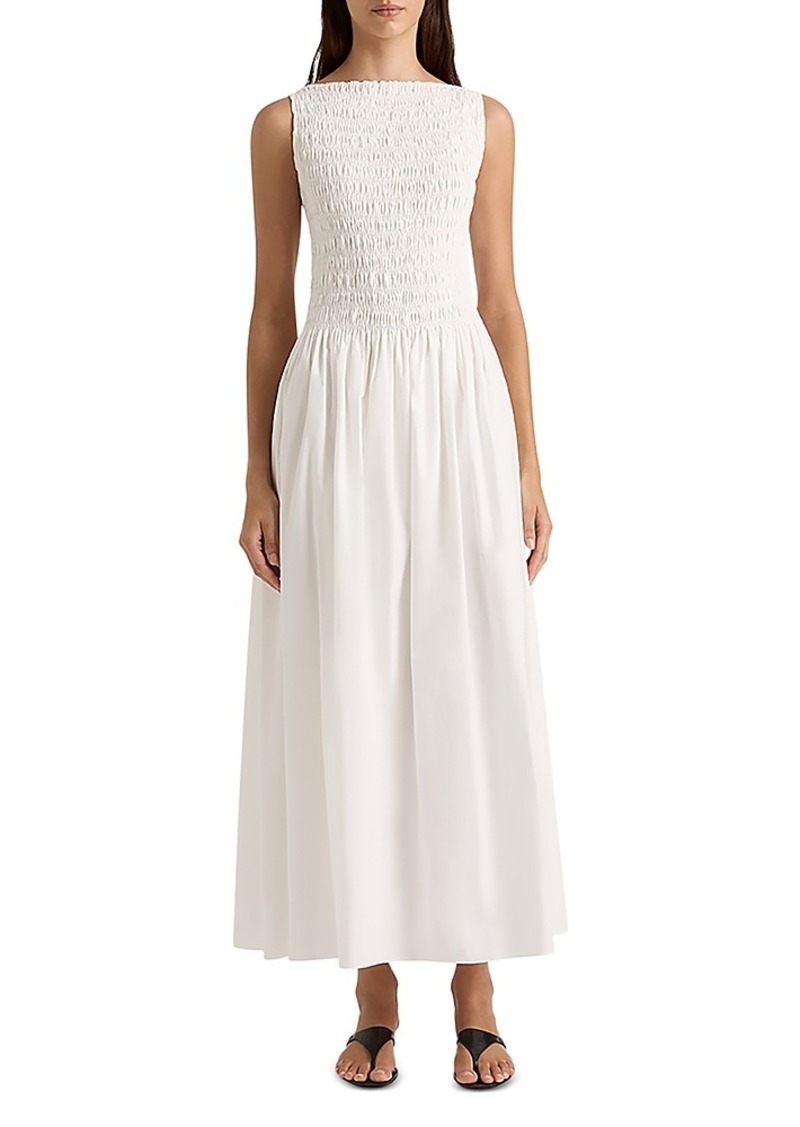 Faithfull the Brand Margot Smocked Maxi Dress