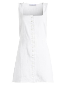 Faithfull the Brand Marinia Linen Button-Up Minidress
