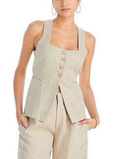 Faithfull the Brand Maya Lined Button Front Vest
