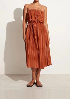 Faithfull the Brand Luannah Midi Dress In Aria Stripe