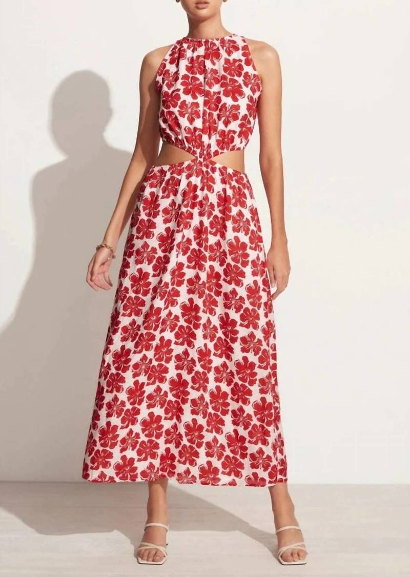 Faithfull the Brand Trapani Midi Dress In La Presa Floral Print