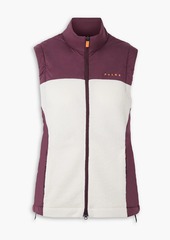 Falke - Hybrid brushed-wool and shell vest - Purple - S