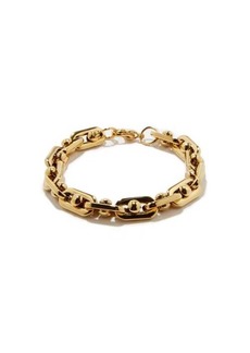 Fallon - Bolt-chain 18kt Gold-plated Bracelet - Womens - Gold