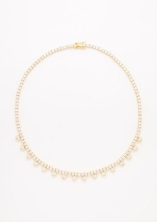 Fallon - Heart Crystal-embellished Necklace - Womens - Gold Multi - ONE SIZE