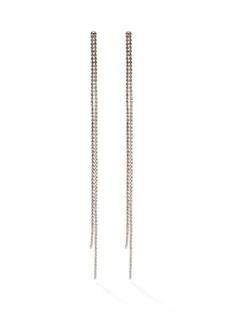 Fallon - Liquid Crystal-chain Earrings - Womens - Silver