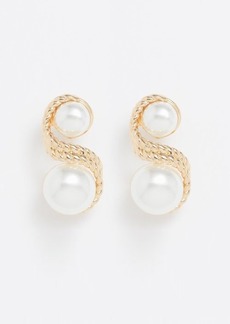Fallon - Pearl & Gold-plated Earrings - Womens - Gold Multi - ONE SIZE