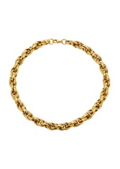 FALLON - Women's Toscano Gold-Plated Chain Necklace - Gold - Moda Operandi